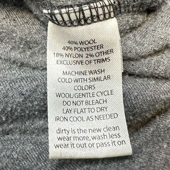 HORNY TOAD Men’s Gray Wool Blend Quarter-Zip Pullover Sweater Size Large - Picture 4 of 5